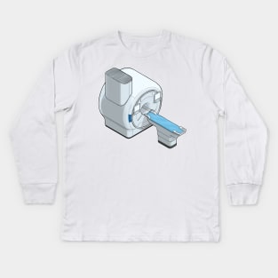 MRI isometric illustration Kids Long Sleeve T-Shirt